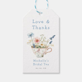 Etiquetas Para Regalos Fiesta de té de desayuno nupcial floral de primave
