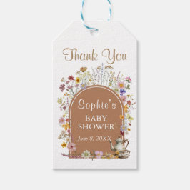 Etiquetas Para Regalos Fiesta de té Wildflower Baby En Bloom Baby Shower