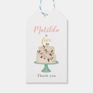 Etiquetas Para Regalos fiesta de torta de cumpleaños editable