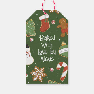 Etiquetas Para Regalos Fiesta de vacaciones de intercambio de cookies de 