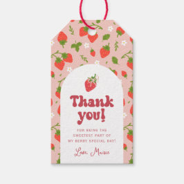 Etiquetas Para Regalos Fiesta del primer cumpleaños de Strawberry Berry