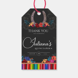 Etiquetas Para Regalos Fiesta Mexicana Colorido Carro Floral Quinceanera