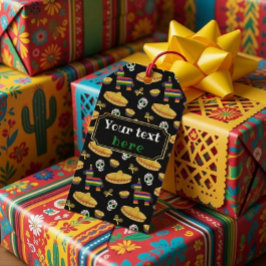 Etiquetas Para Regalos Fiesta Mexicana Personalizada & Día de Muertos 