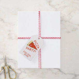 Etiquetas Para Regalos ¡FIESTA PIZZA! Pizzeria de pieles de queso Peppero