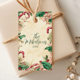 Etiquetas Para Regalos Fiesta Rústico Candy Cane Navidades