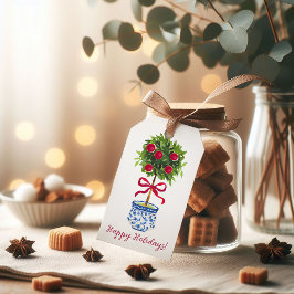 Etiquetas Para Regalos Fiesta Topiaria Chinoiserie personalizada,