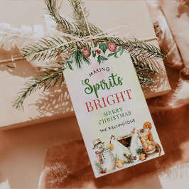 Etiquetas Para Regalos Fiestas de cócteles navideños bebidas festivas Nav