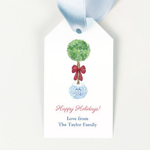 Etiquetas Para Regalos Fiestas felices del azul verde verde verde preppy