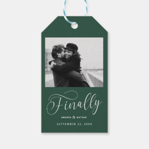 Etiquetas Para Regalos Finalmente el Boda Minimalista Foto Guardar la fec