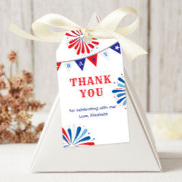 Etiquetas Para Regalos Fireworks Patriotic Baby Shower