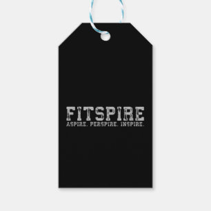 Etiquetas Para Regalos Fitspire - Aspire, Perspire, Inspire - Workout