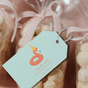 Etiquetas Para Regalos flamenco flotador de verano fiesta de cumpleaños d