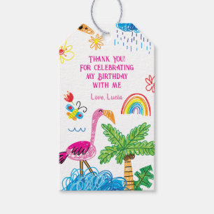 Etiquetas Para Regalos Flamingo Favor Tag