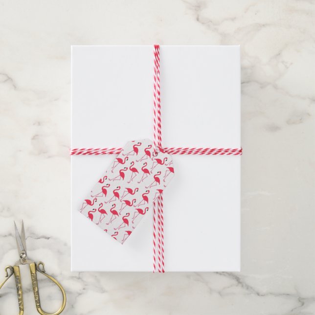 Etiquetas Para Regalos flamingos Flimingos (Con cuerda)