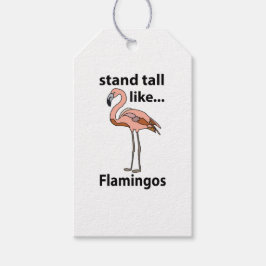 Etiquetas Para Regalos Flamingos Se Mantienen Altos Como Flamingos Flamin