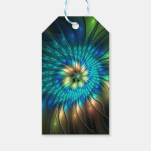 Etiquetas Para Regalos Flor de fantasía luminosa, fragancia abstracta col