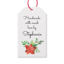 Flor de Nochebuena Hecha a Mano con Amor Nombre Na
