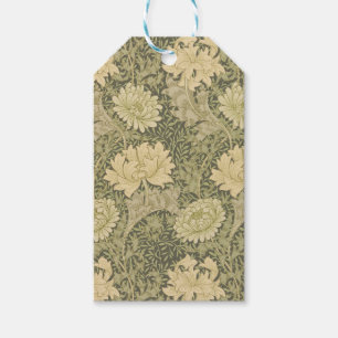 Etiquetas Para Regalos Flor de Salvia de Crisantemo de William Morris