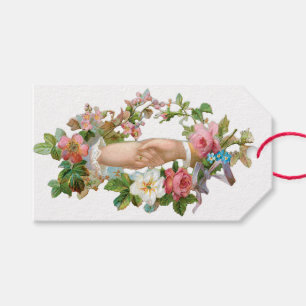 Etiquetas Para Regalos Flor de San Valentín antigua