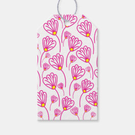 Etiquetas Para Regalos Flor Floral de Rosa