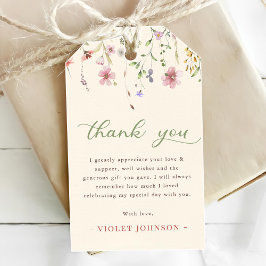 Etiquetas Para Regalos Flor Pequeña Flor Silvestre Primer cumpleaños