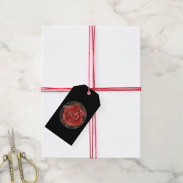 Etiquetas Para Regalos flor roja