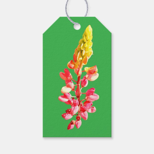 Etiquetas Para Regalos Flor rosa (Anverso)