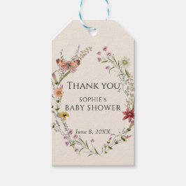 Etiquetas Para Regalos Flor Silvestre Quiere Un Baby Shower En Bloom