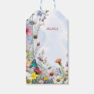 Etiquetas Para Regalos Floraciones de primavera y verano florecientes
