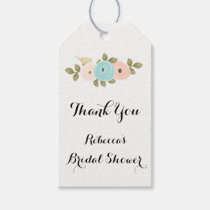 Etiquetas Para Regalos Floral acuarela Bridal Shower Gift Favorito Tag