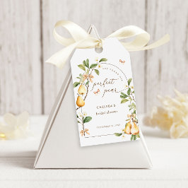 Etiquetas Para Regalos Floral acuática Perfecta Pear Bridal Ducha