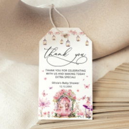 Etiquetas Para Regalos Floral Elegant Fairy Garden Baby Shower Gracias