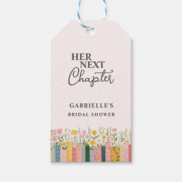 Etiquetas Para Regalos Floral Storybook: Su próximo capítulo, ducha de no