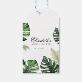 Etiquetas Para Regalos Floral Tropical Colorido | Regadera de novia de fo