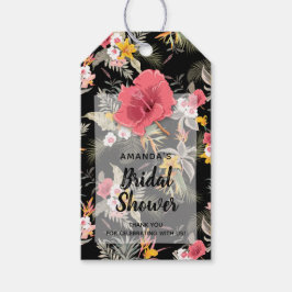 Etiquetas Para Regalos Floral Tropical de Piña
