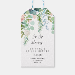 Etiquetas Para Regalos Floral Tropical Sip Hooray Bridal Shower