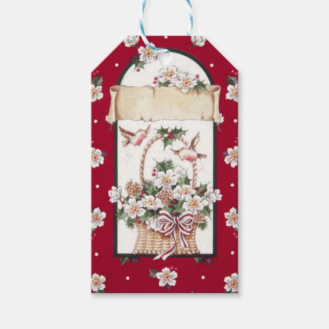 Etiquetas Para Regalos Flores (Anverso)