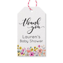 Flores de acuarela Gracias