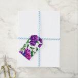 Etiquetas Para Regalos Flores de color de agua magenta violeta elegante<br><div class="desc">peonías de acuarelas de color rosa magenta púrpura romántica. Perfecto para eventos de primavera, verano o otoño. Hermosa pintura color púrpura de color acuático para fiestas de campo, boho, jardín y florales temáticas. Para acceder a las herramientas de edición, desplácese hasta "Click to personalizar". Una vez que esté en la...</div>