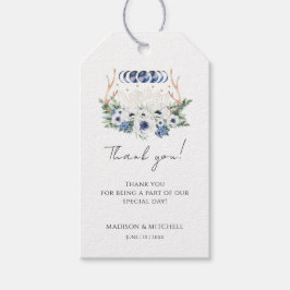 Etiquetas Para Regalos Flores de cristales lunares Boho Boda metafísico