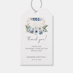 Etiquetas Para Regalos Flores de cristales lunares Boho Boda metafísico