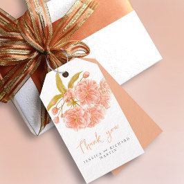 Etiquetas Para Regalos Flores de flores de primavera de pimienta boda gra