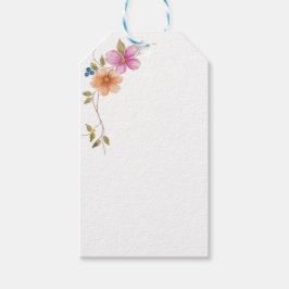 Etiquetas Para Regalos Flores de la pradera matutina