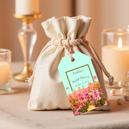 Etiquetas Para Regalos Flores de prado para despedida de soltera o evento