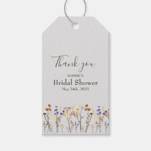 Etiquetas Para Regalos Flores salvajes Boda Bridal Shower Favor Gift Etiq