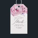 Etiquetas Para Regalos Flores turbias moradas y rosas elegantes gracias<br><div class="desc">Etiquetas de bodas de flores violetas y rosas</div>