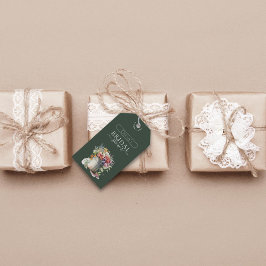 Etiquetas Para Regalos Flores Vaso de Primavera Romántica para Despedida