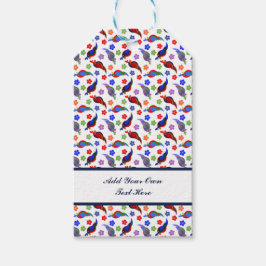 Etiquetas Para Regalos Flores y loros