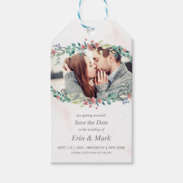 Etiquetas Para Regalos Flores y ramas silvestres en tonos delicados