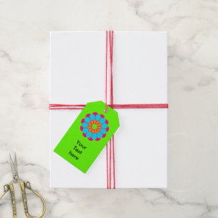 Etiquetas Para Regalos Flower Power Bloom III divertida + tu texto